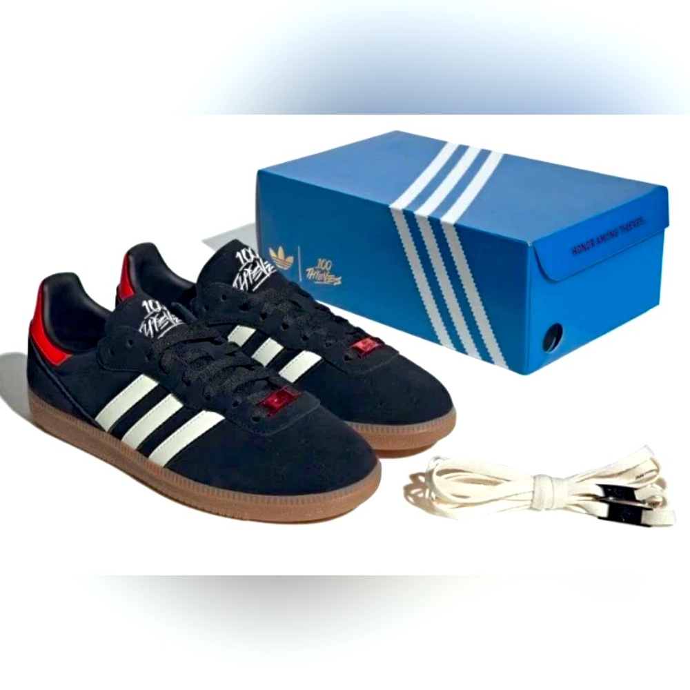 NWT MENS ADIDAS Originals PALOS HILLS '100 THIEVES Black US13